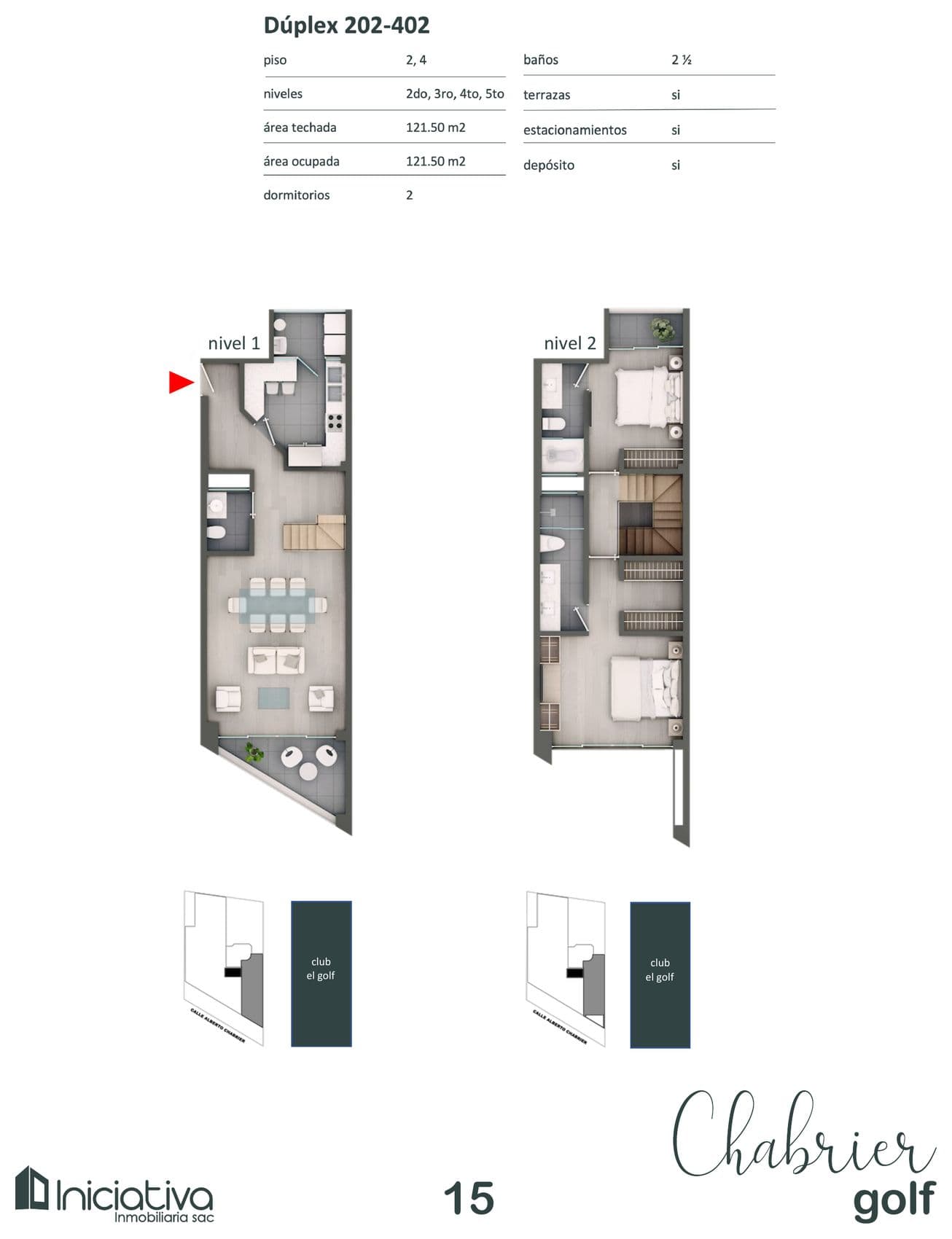 Planta de Dúplex 202-402