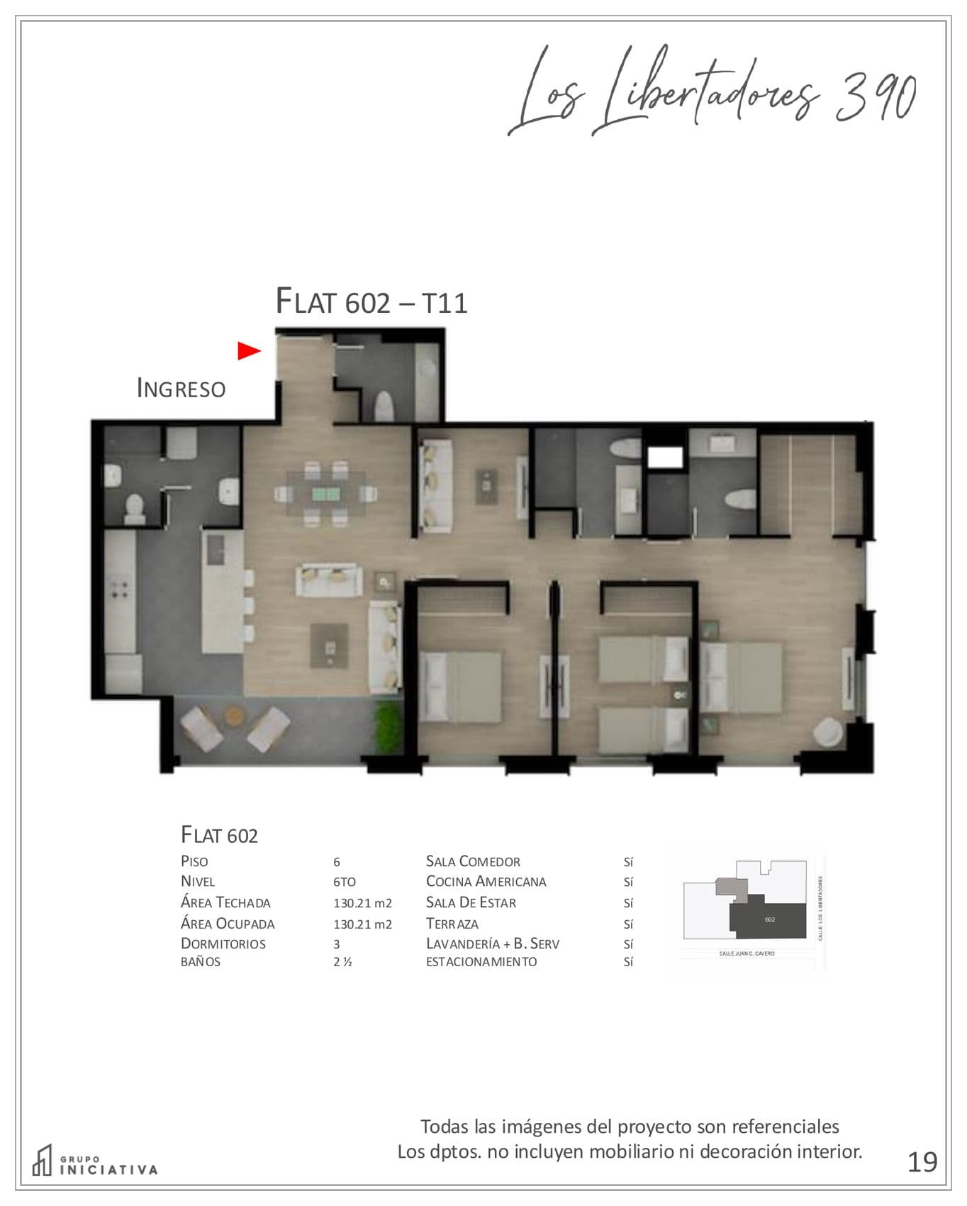 Planta de Flat 602