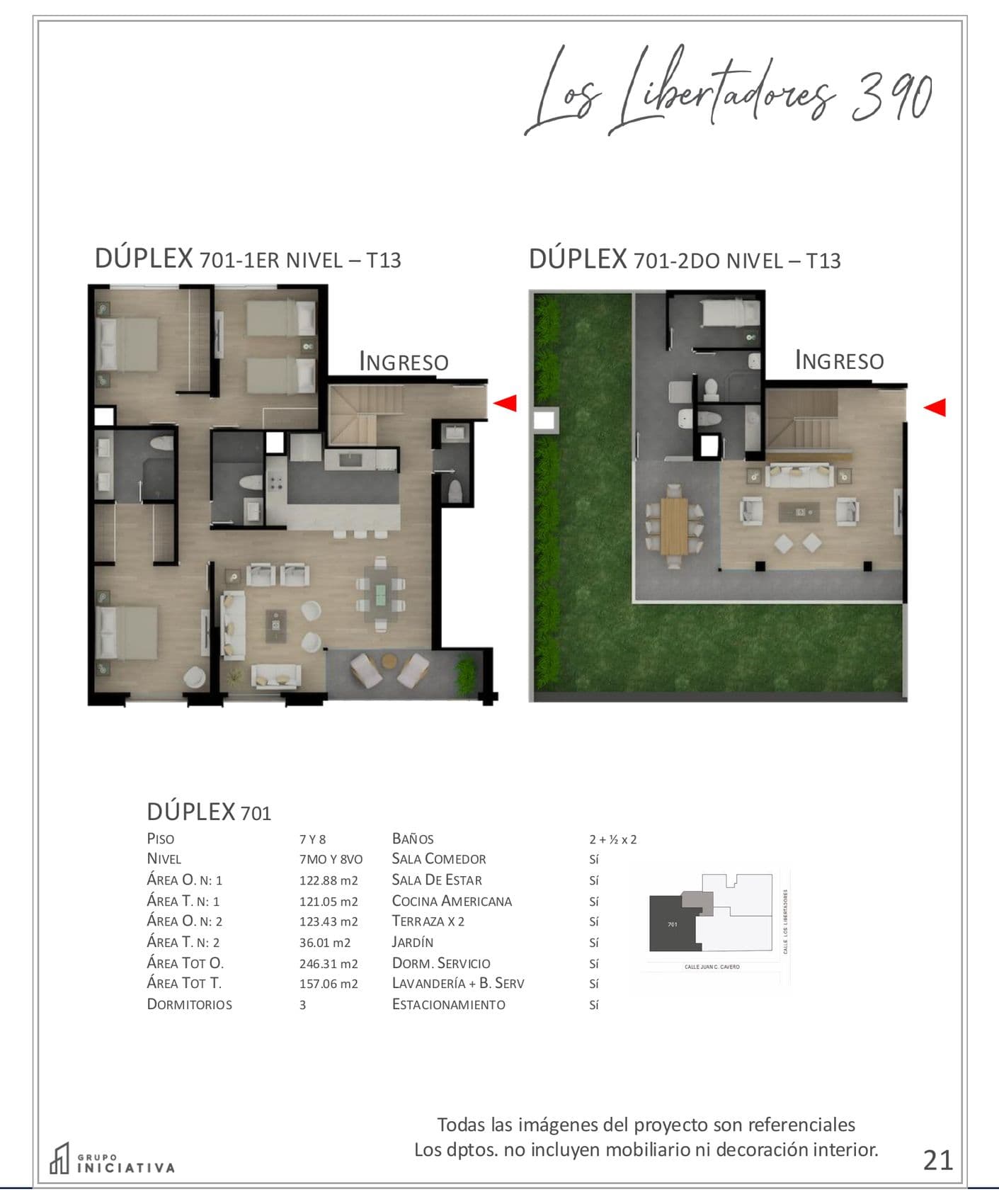 Planta de Dúplex 701