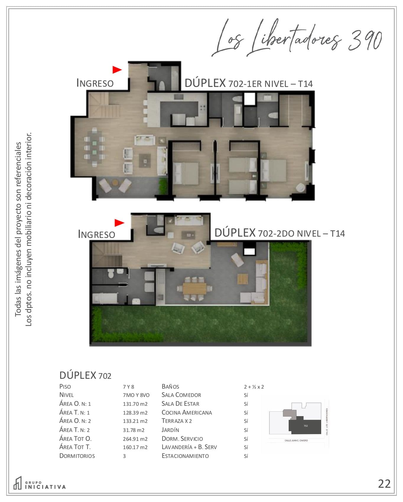 Planta de Dúplex 702