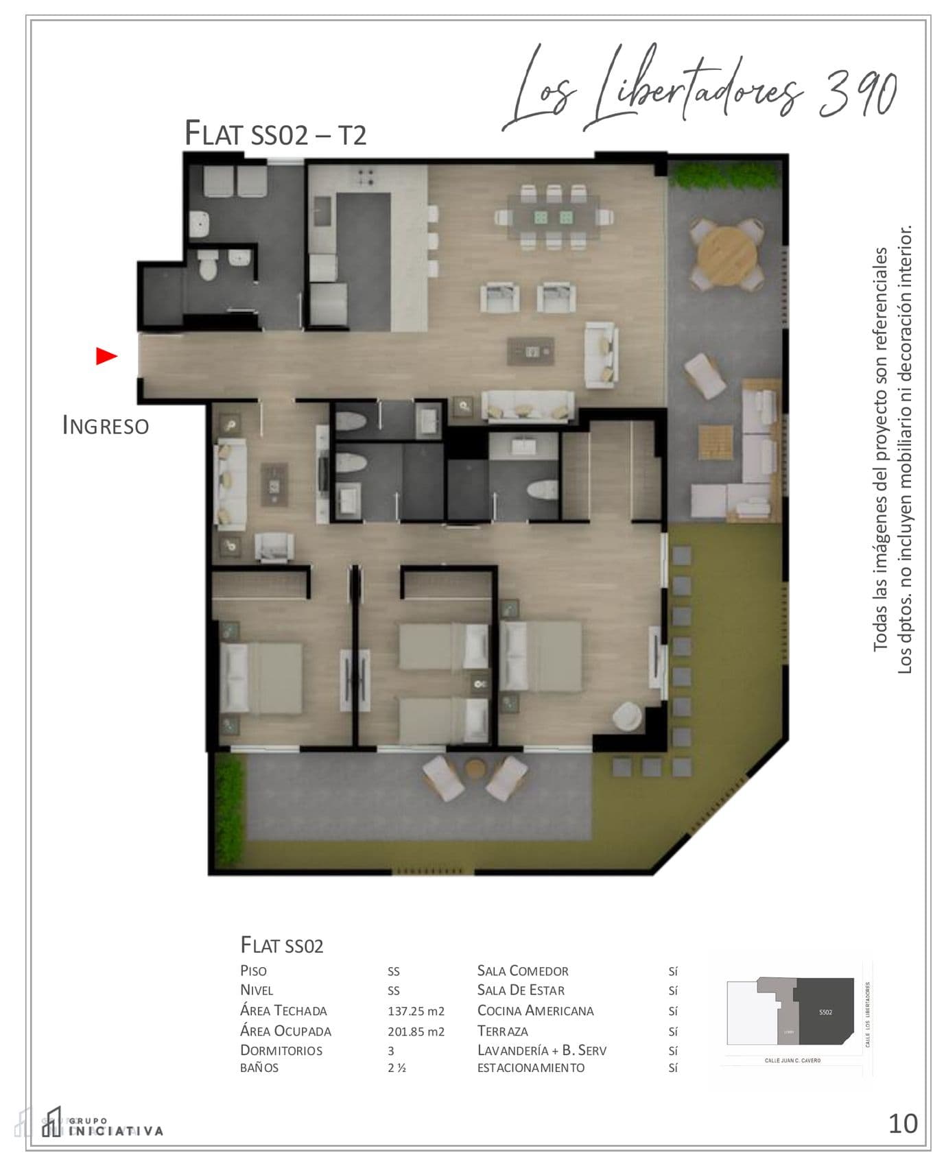 Planta de Flat SS02