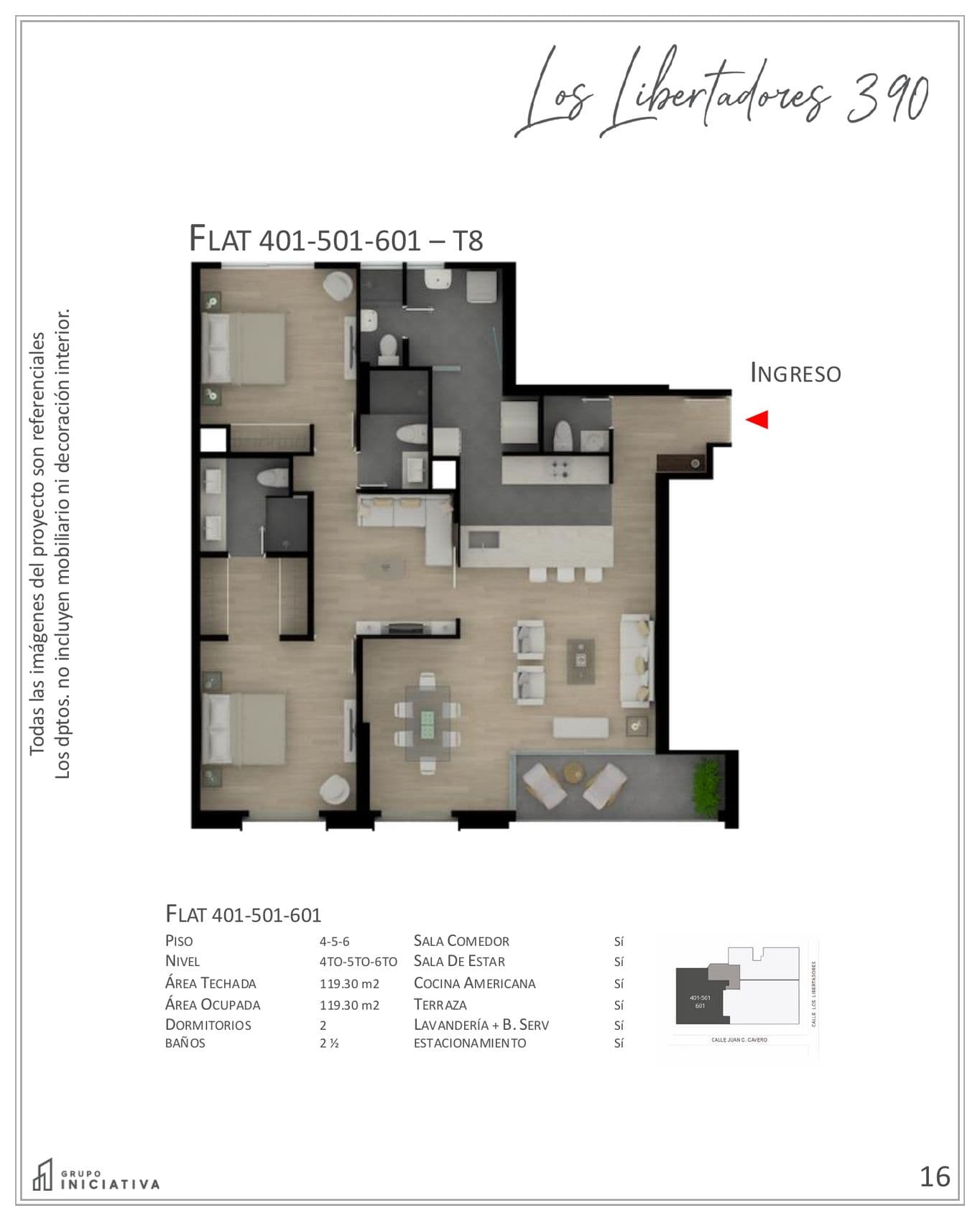 Planta de Flat 401-501-601